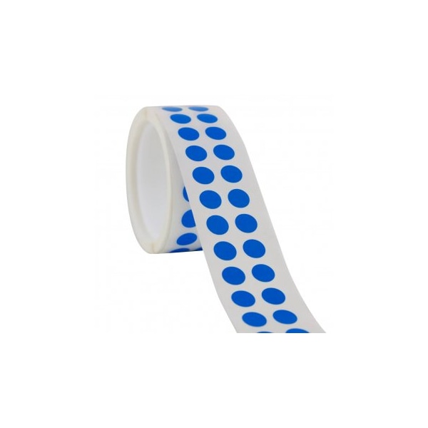 Tough-Spots, 3/8" Dia, Blue, 1000/pk, 1000PK